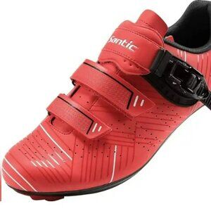 Santic Men's Cycling Shoes Road Cycling Riding Shoes Road Bike Shoes with Buckle